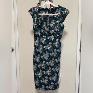 White House Black Market Blue-Green Dress